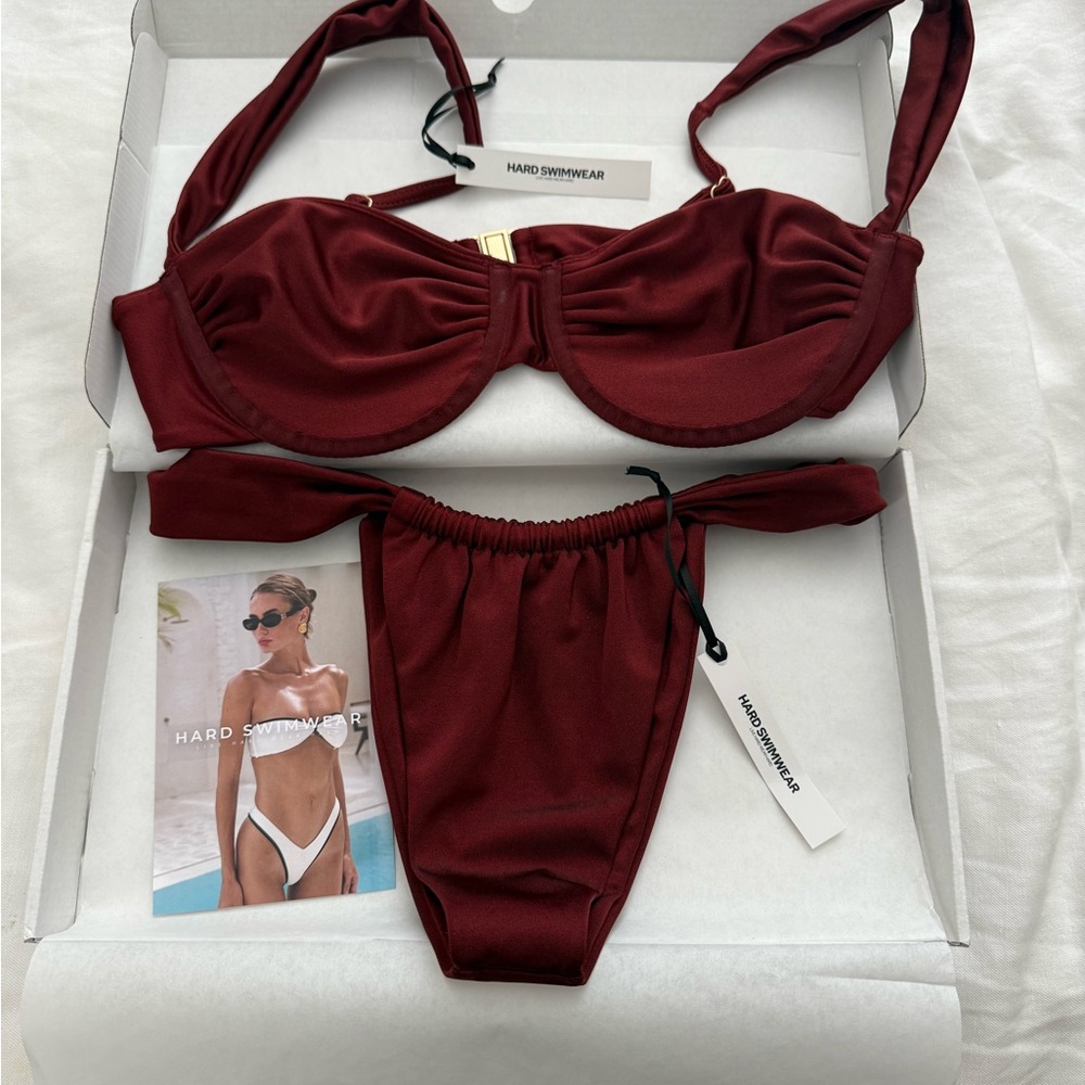 Women's Burgundy Bikini Set
